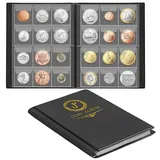 Münzalbum Münzhalter Münzsammlung Buchgeld Penny Pocket für Sammler 120 Tasch...