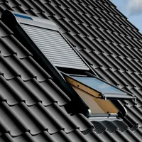 VELUX Rollladen Solar SSL SK06 0000S Aluminium Dunkelgrau
