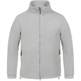 BMS Jacke Clima-Fleece Windstopp Unisex Silber/Grau S