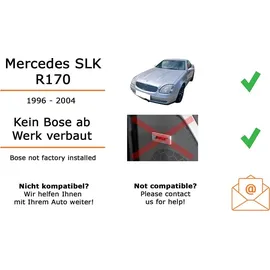 JUST SOUND best choice for caraudio Autoradio Einbaupaket Pioneer MVH-S320BT passend für Mercedes SLK R170 | Bluetooth USB