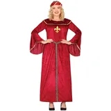 Fiestas Guirca Kostüm, Mittelalterliche Prinzessin Damenkleid fFantasieverkleidung grau 44 - 46 (XL)