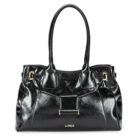 L.Credi Sandri Schultertasche Polyurethan Black