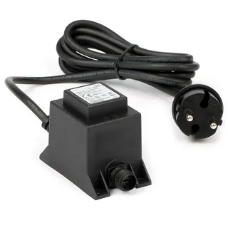 XPOtool SunSun Netzteil JBA48V-12-1670U 12 v 1670 mA, 2-poliger Netzadapter mit Niedervolt-Stecksystem, Transformator IP68 für Teichbeleuchtung und Garten