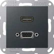 Jung Multimediadose HDMI + VGA MA A 1173 ANM