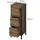 Vicco Naola Midischrank 30 x 80 cm Eiche/Schwarz