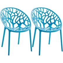 CLP Hope Stapelstuhl 59 x 60 x 80 cm blau 2 St.