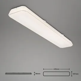 Brilo Di-Ka LED Deckenleuchte Rupa 48W weiß, dimmbar, warmweiß