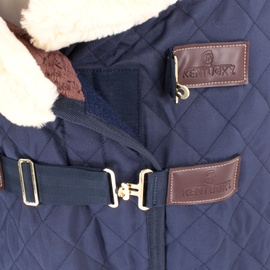 Kentucky Horsewear Tiny Show Rug Turnierdecke Pony mit künstlichem Kaninchenfell 160g, Größe:70, Farbe:marine