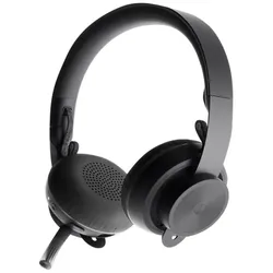 Logitech Zone Wireless Bluetooth-Headset, MS Teams zertifiziert, Aktive Rauschunterdrückung, USB-Dongle, graphit