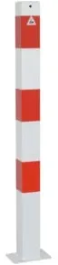 Schake Absperrpfosten Typ 470P 70x70, ortsfest + Bodenplatte 150x100x6mm zum Aufdübeln, feuerverzinkt