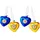 EINTRACHT BRAUNSCHWEIG Weihnachtsschmuck Herz 4er Weihnachtskugeln Weihnachten