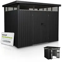 Juskys Luzern Gerätehaus 2,00 x 1,00 m Anthrazit