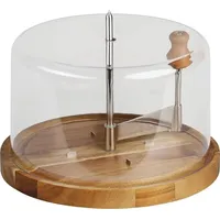 KESPER | Käsehobel mit Haube ausem Akazienholz | Ø 21,7 cm | Perfekt für Tête de Moine Käse