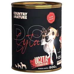 COUNTRY&NATURE Rotes Fleisch-Schmaus Nassfutter für Hunde 800 g