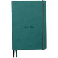 Rhodia Goalbook A5 Umschlag, 80 Blatt glattes, schwarzes Mayapapier