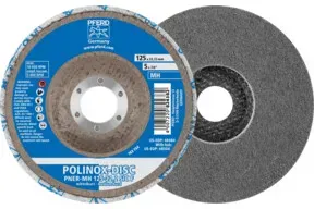 PFERD TOOLS POLINOX verpresste Vlies-Disc PNER Ø 125 mm Bohrung-Ø 22,23 mm Mittehart SIC Fein für Finish