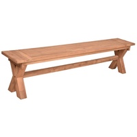 Lomadox Terrassenbank Bank Gartenbank Balkonbank aus recyceltem Teak-Holz, 200