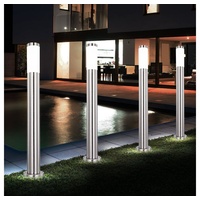 ETC Shop 4er Set LED Edelstahl Außen Leuchten Terrassen