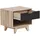 Beliani Nachttisch Spencer 50 x 40 x 46 cm Braun/Schwarz