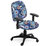 Hobbspring Stuhlhussen Aus Polyester Für Bürostühle 2 Stück Stuhlhussen Mit Mandala Druck Dehnbare Stuhlhussen Staubdichter Stuhlschutz Schonbezug Für Universellen Schreibtisch Drehstuhl