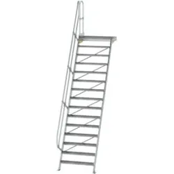 MUNK Aluminium-Treppe Plattform 60° 15 Stufen