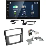 Kenwood DMX129DAB DAB+ Bluetooth USB Einbauset für Mitsubishi Pajero bis 2014