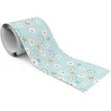 Muralo Gänseblümchen Bordüre 10 cm 300 g Blau/Orange/Weiß