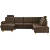 meinSofa Wohnlandschaft  Kunstleder Samu , braun , Maße (cm): B: 316 H: 90 T: 235