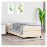 vidaXL Boxspringbett 90 x 190 cm Creme