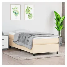 vidaXL Boxspringbett 90 x 190 cm Creme
