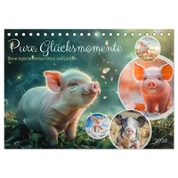 Calvendo Pure Glücksmomente (Tischkalender 2026 DIN A5 quer), CALVENDO