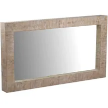 MiaMöbel Spiegel Suri rechteckig Glas, Massivholz Mango
