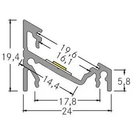 Brumberg LED-Eckprofilset schwarz 53911080