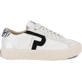 Palladium Ace Lo Mix Lth Sneaker, Star White Zebra, 36