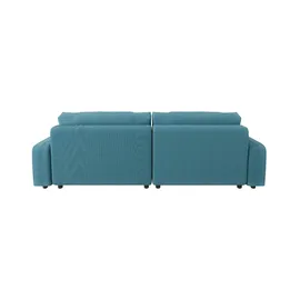 s-style möbel Ecksofa Emma ¦ türkis/petrol ¦ Maße (cm): B: 234 H: 78