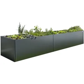 Biohort HochBeet 401 x 102 x 77 cm Dunkelgrau-Metallic