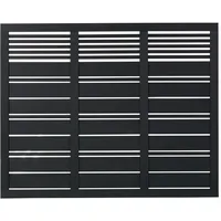 Plus Sichtschutzelement Silence 176 x 140 cm schwarz