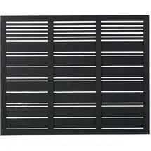 Plus Sichtschutzelement Silence 176 x 140 cm schwarz