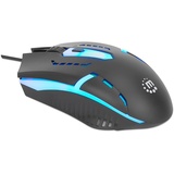 Manhattan RGB Gaming-Maus, 4 Tasten, 1500dpi, schwarz, USB (190206)