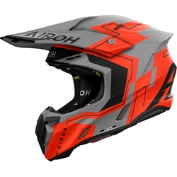 Airoh Twist 3 Dizzy, Motocrosshelm - Matt Neon-Orange/Grau - L