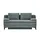 Sofa.de Schlafsofa Boxspring Ciri ¦ grau ¦ Maße (cm): B: 200 H: 93 T: 107.0