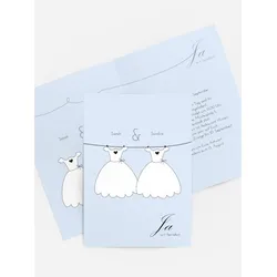Einladungen zur Hochzeit selbst gestalten mit Spruch und Fotos im Onlinedesigner bei Meine-Kartenmanufaktur.de