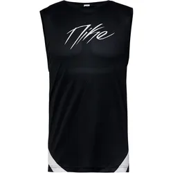 Nike Starting 5 Funktionstank Herren in black-white-black-white, Größe XXL - schwarz