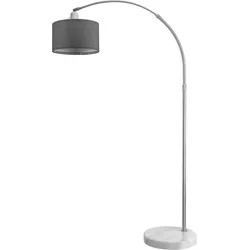 Design Bogenlampe Grau 150-175cm verstellbar