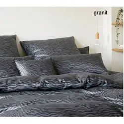 Elegante Bettwäsche Etosha - 135x200 cm + 40x80 cm	granit