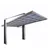 Ximax My-Port Typ 2450 2,43 x 5,03 m Edelstahl-Look inkl. Regenrinne