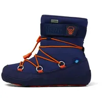 Affenzahn Schneestiefel Vegan Snowy wasserdicht, warm gefüttert, vegan, zum Reinschlüpfen, Größe 21-32 Elefant - Blau 31 EU