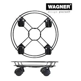 Wagner Kübelroller Draht Ø 30 cm Schwarz pulverbeschichtet