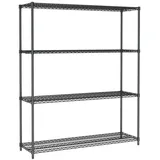 CombiSteel Regalsystem 4 Böden Stahl 1500x450x1800 schwarz