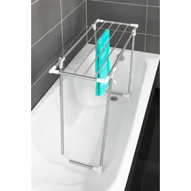 Maximex Teleskop-Wäschetrockner für Dusche und Badewanne, ausziehbar Edelstahl